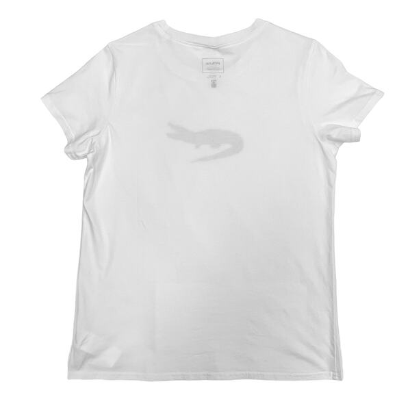 prAna Journeyman Tee Sz S New $39 White Later Alligator T-Shirt Lightweight Top - Picture 4 of 10